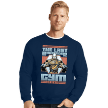 Load image into Gallery viewer, Daily_Deal_Shirts Crewneck Sweater, Unisex / Small / Navy The Last Barbender Gym