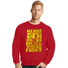 Load image into Gallery viewer, Daily_Deal_Shirts Crewneck Sweater, Unisex / Small / Red 1234 Omb