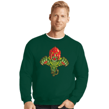 Load image into Gallery viewer, Secret_Shirts Crewneck Sweater, Unisex / Small / Forest Eternia Battlecats