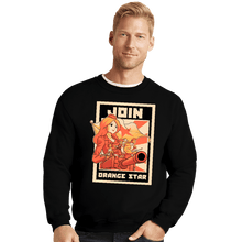 Load image into Gallery viewer, Shirts Crewneck Sweater, Unisex / Small / Black Orange Star Army