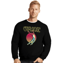 Load image into Gallery viewer, Shirts Crewneck Sweater, Unisex / Small / Black Cut loose