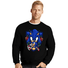 Load image into Gallery viewer, Daily_Deal_Shirts Crewneck Sweater, Unisex / Small / Black Sonic The Hedgehog
