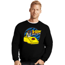 Load image into Gallery viewer, Secret_Shirts Crewneck Sweater, Unisex / Small / Black X-Gon Give It To Ya'