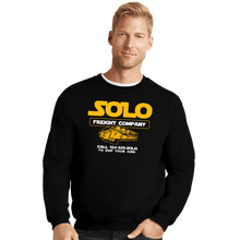 Load image into Gallery viewer, Daily_Deal_Shirts Crewneck Sweater, Unisex / Small / Black Solo Freight Co.
