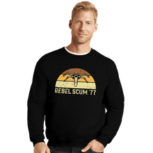 Load image into Gallery viewer, Daily_Deal_Shirts Crewneck Sweater, Unisex / Small / Black Rebel Scumm 77