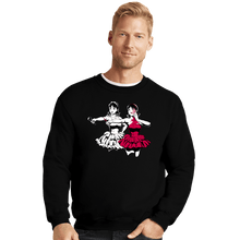 Load image into Gallery viewer, Daily_Deal_Shirts Crewneck Sweater, Unisex / Small / Black Perfect Fiction