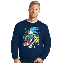 Load image into Gallery viewer, Daily_Deal_Shirts Crewneck Sweater, Unisex / Small / Navy Sonic Kingdom Hearts