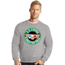 Load image into Gallery viewer, Secret_Shirts Crewneck Sweater, Unisex / Small / Sports Grey Kingston Falls 3D Coffee