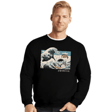 Load image into Gallery viewer, Shirts Crewneck Sweater, Unisex / Small / Black The Great Wave Of Spirits
