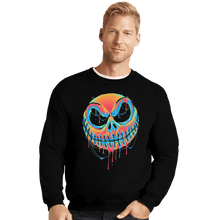 Load image into Gallery viewer, Shirts Crewneck Sweater, Unisex / Small / Black A Colorful Nightmare
