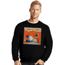 Load image into Gallery viewer, Secret_Shirts Crewneck Sweater, Unisex / Small / Black Peace Slap