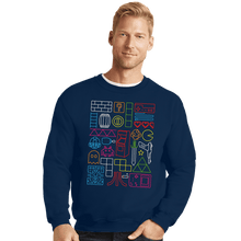 Load image into Gallery viewer, Daily_Deal_Shirts Crewneck Sweater, Unisex / Small / Navy Nostalgic Doodles