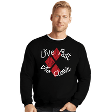 Load image into Gallery viewer, Secret_Shirts Crewneck Sweater, Unisex / Small / Black Die Clown