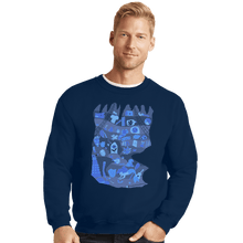 Load image into Gallery viewer, Shirts Crewneck Sweater, Unisex / Small / Navy Part Of My World