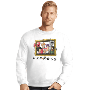 Shirts Crewneck Sweater, Unisex / Small / White Friends Express