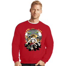 Load image into Gallery viewer, Daily_Deal_Shirts Crewneck Sweater, Unisex / Small / Red The Pose