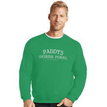Load image into Gallery viewer, Shirts Crewneck Sweater, Unisex / Small / Irish Green Paddy&#39;s Pub
