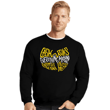 Load image into Gallery viewer, Daily_Deal_Shirts Crewneck Sweater, Unisex / Small / Black Cash Rules
