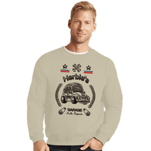 Load image into Gallery viewer, Shirts Crewneck Sweater, Unisex / Small / Sand Herbie's Garage Auto Repair