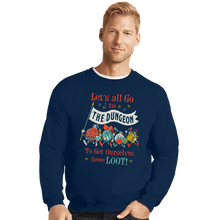 Load image into Gallery viewer, Shirts Crewneck Sweater, Unisex / Small / Navy Let&#39;s Go

