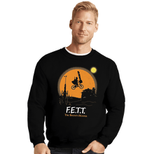 Load image into Gallery viewer, Shirts Crewneck Sweater, Unisex / Small / Black F.E.T.T. The Bounty Hunter