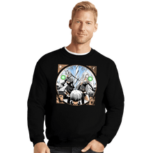 Load image into Gallery viewer, Shirts Crewneck Sweater, Unisex / Small / Black Designed to End