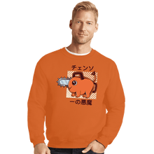 Load image into Gallery viewer, Shirts Crewneck Sweater, Unisex / Small / Red Cute Devil Dog Big Size