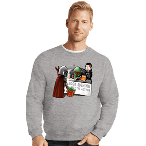 Daily_Deal_Shirts Crewneck Sweater, Unisex / Small / Sports Grey Book Signing