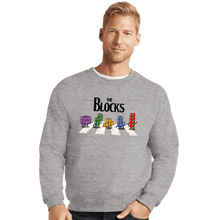 Load image into Gallery viewer, Last_Chance_Shirts Crewneck Sweater, Unisex / Small / Sports Grey The Blocks
