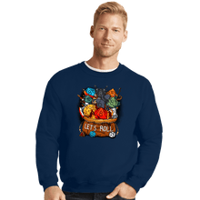 Load image into Gallery viewer, Shirts Crewneck Sweater, Unisex / Small / Navy Let's Roll!