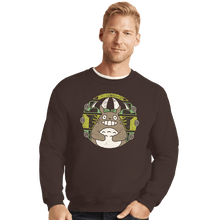 Load image into Gallery viewer, Shirts Crewneck Sweater, Unisex / Small / Dark Chocolate Vintage Natural Friendship