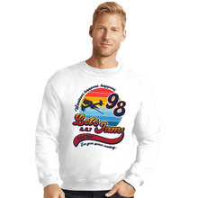 Load image into Gallery viewer, Shirts Crewneck Sweater, Unisex / Small / White Retro Let&#39;s Jam
