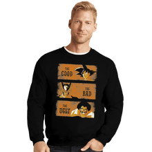 Load image into Gallery viewer, Shirts Crewneck Sweater, Unisex / Small / Black Good Bady Ugly DBZ