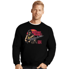 Load image into Gallery viewer, Shirts Crewneck Sweater, Unisex / Small / Black Reading Rambo
