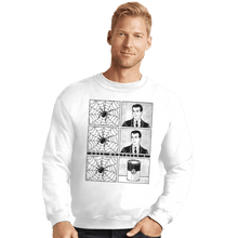 Load image into Gallery viewer, Shirts Crewneck Sweater, Unisex / Small / White Whatever a Spider Can