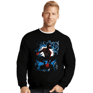 Daily_Deal_Shirts Crewneck Sweater, Unisex / Small / Black Multiverse Spider