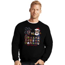 Load image into Gallery viewer, Daily_Deal_Shirts Crewneck Sweater, Unisex / Small / Black Battle For Christmas