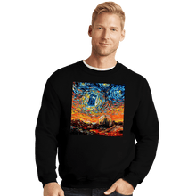 Load image into Gallery viewer, Shirts Crewneck Sweater, Unisex / Small / Black Van Gogh Never Saw Gallifrey