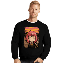 Load image into Gallery viewer, Secret_Shirts Crewneck Sweater, Unisex / Small / Black Anya Hehe