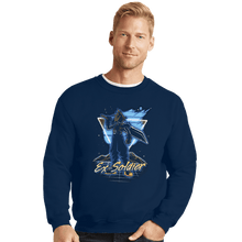 Load image into Gallery viewer, Shirts Crewneck Sweater, Unisex / Small / Navy Retro Ex-Soldier