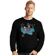 Load image into Gallery viewer, Shirts Crewneck Sweater, Unisex / Small / Black Dark Duck Costume