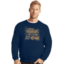 Load image into Gallery viewer, Shirts Crewneck Sweater, Unisex / Small / Navy Up To No Good