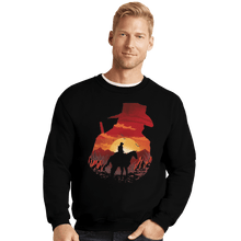 Load image into Gallery viewer, Shirts Crewneck Sweater, Unisex / Small / Black Red Sunset