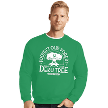 Load image into Gallery viewer, Daily_Deal_Shirts Crewneck Sweater, Unisex / Small / Irish Green Protect Our Forest