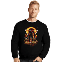 Load image into Gallery viewer, Shirts Crewneck Sweater, Unisex / Small / Black Retro War God