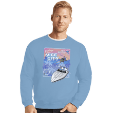 Load image into Gallery viewer, Shirts Crewneck Sweater, Unisex / Small / Powder Blue Greetings From Vice City