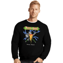 Load image into Gallery viewer, Shirts Crewneck Sweater, Unisex / Small / Black PIzza Quest
