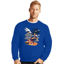 Load image into Gallery viewer, Daily_Deal_Shirts Crewneck Sweater, Unisex / Small / Royal Blue Repairs
