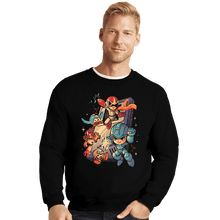 Load image into Gallery viewer, Daily_Deal_Shirts Crewneck Sweater, Unisex / Small / Black Mega Console