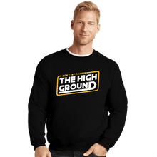 Load image into Gallery viewer, Shirts Crewneck Sweater, Unisex / Small / Black The High Ground